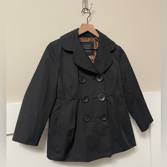 Express Black Peplum Lightweight Relaxed Fitted Career Style Jacket Size XS - Picture 4 of 8